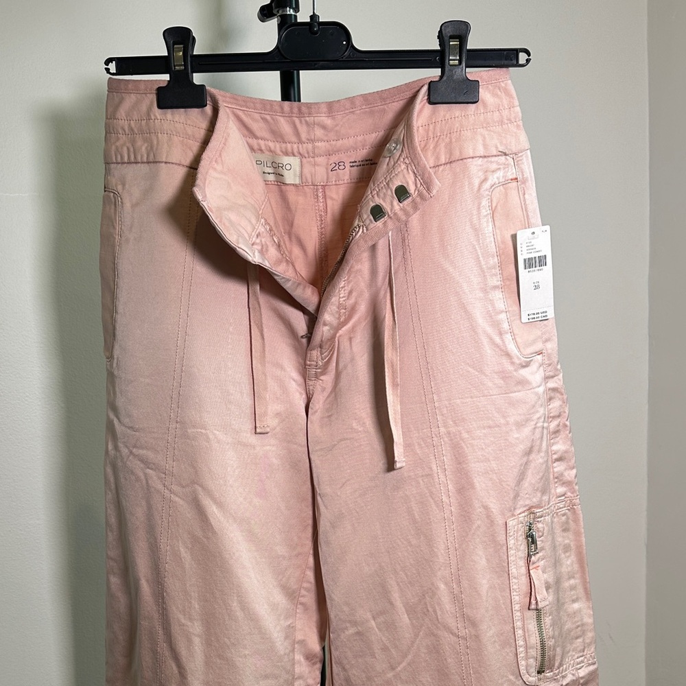Anthropologie Blush Pink Cargo Pants. PILCRO - Picture 14 of 14